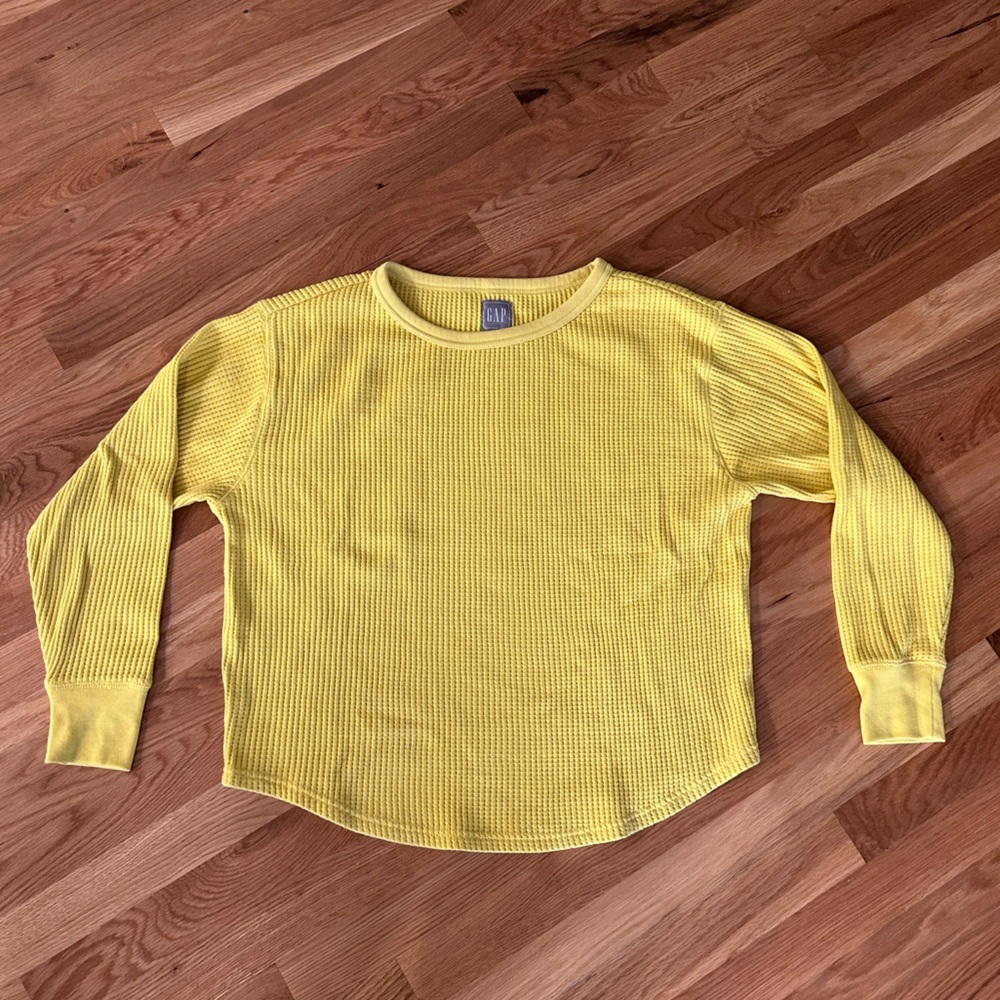 GAP Waffle-Knit Crewneck T-Shirt